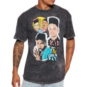KID N PLAY Collage Short Sleeve Tee in Charcoal Unisex Medium Preloved SOO